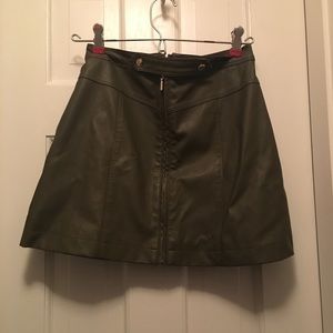 Abercrombie leather skirt